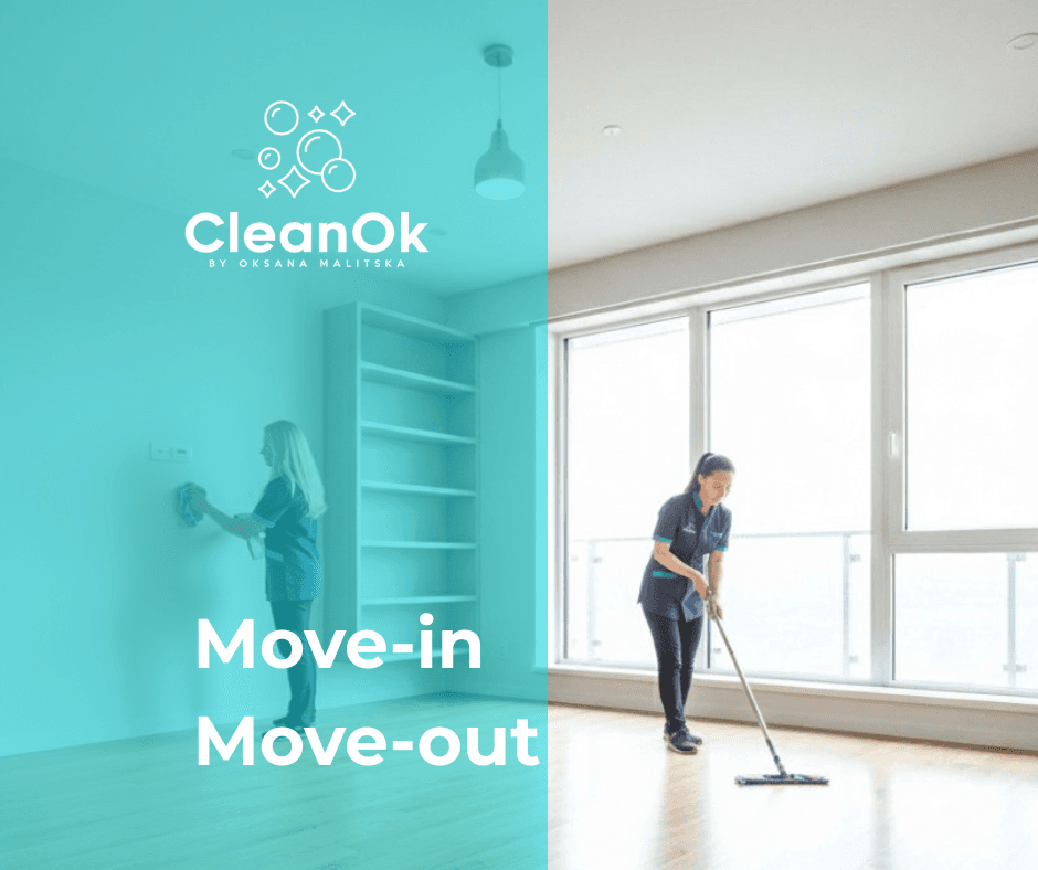 CleanOK move-in and move-out cleaning in an empty bright Toronto apartment